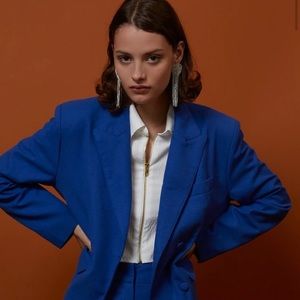 Sister Dream Jane Ghospell Boxy Blazer Blue pants M